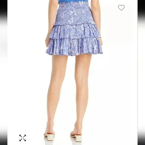 Sundry Wild Floral Smocker Ruffled Mini skirt sz 12 NWT - Picture 1 of 8